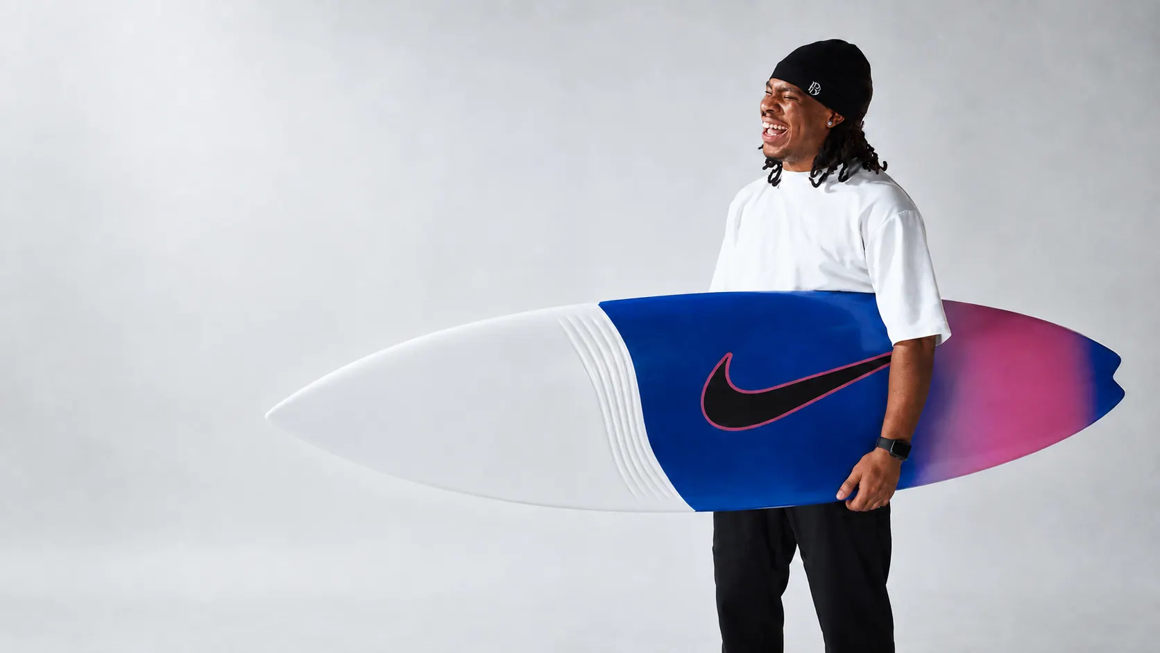Whitburn Studio surfboard made for Nike and Matheus Cunha.